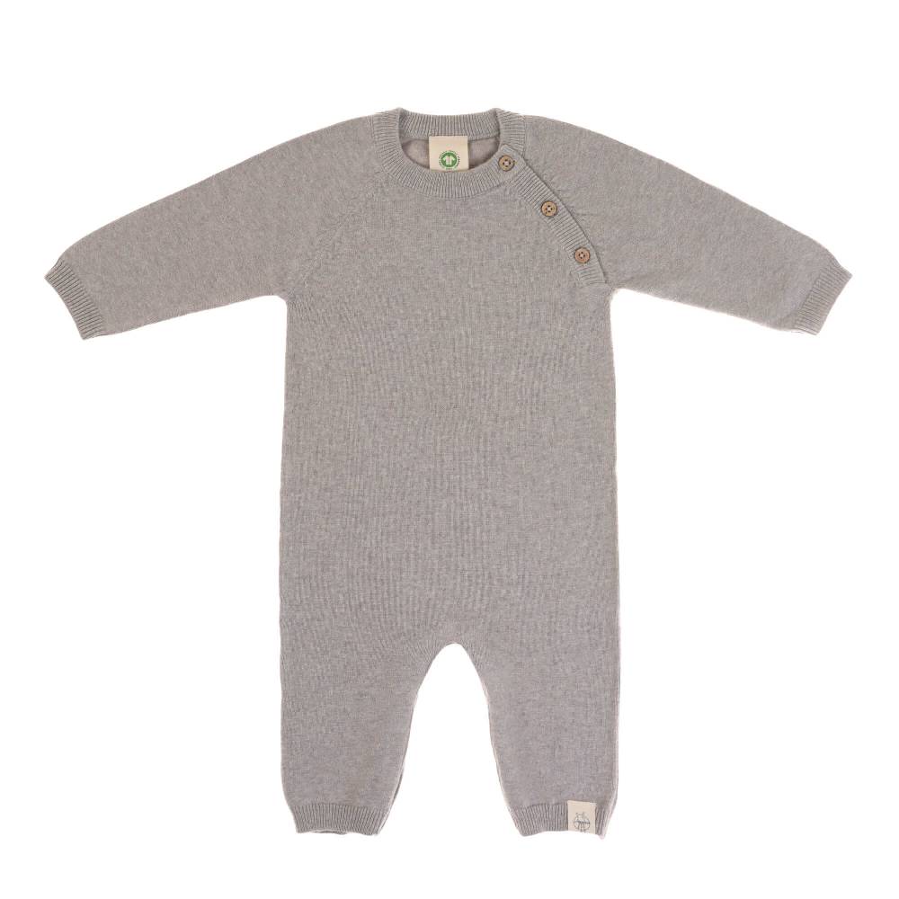 Lässig Baby Strampler - gestrickter Overall, Grau Letzte 2 Tage