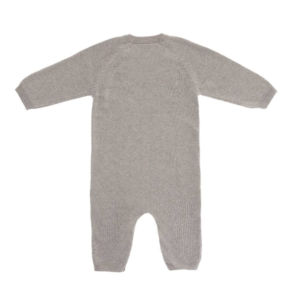 Lässig Baby Strampler - gestrickter Overall, Grau Letzte 2 Tage