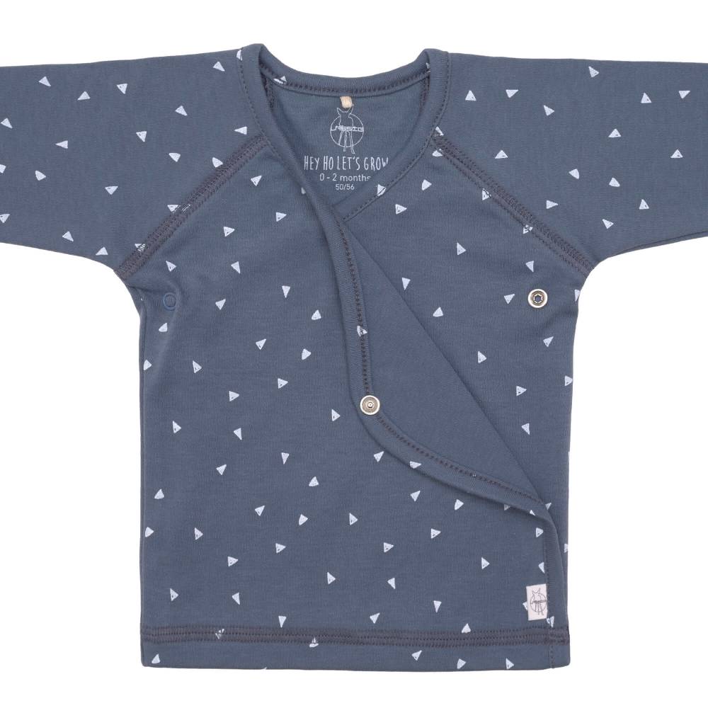 Lässig Baby Wickelshirt - Bio Baumwolle, Triangle, Blau Bis zu 50% Rabatt