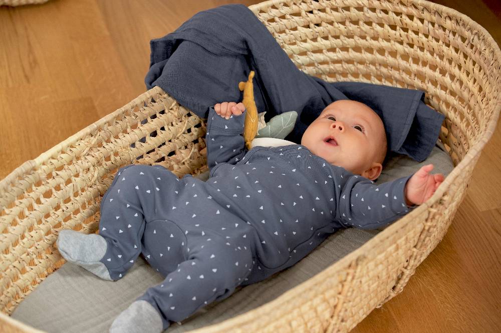 Lässig Baby Wickelshirt - Bio Baumwolle, Triangle, Blau Bis zu 50% Rabatt