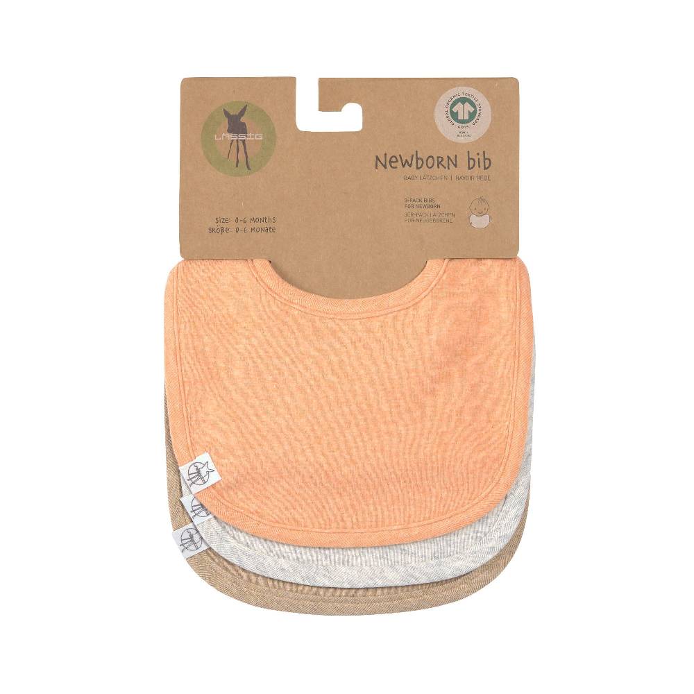 Lässig Spucklätzchen 3er Set - Baumwolle (bio), Apricot Hellgrau Beige Bis zu 60% Rabatt