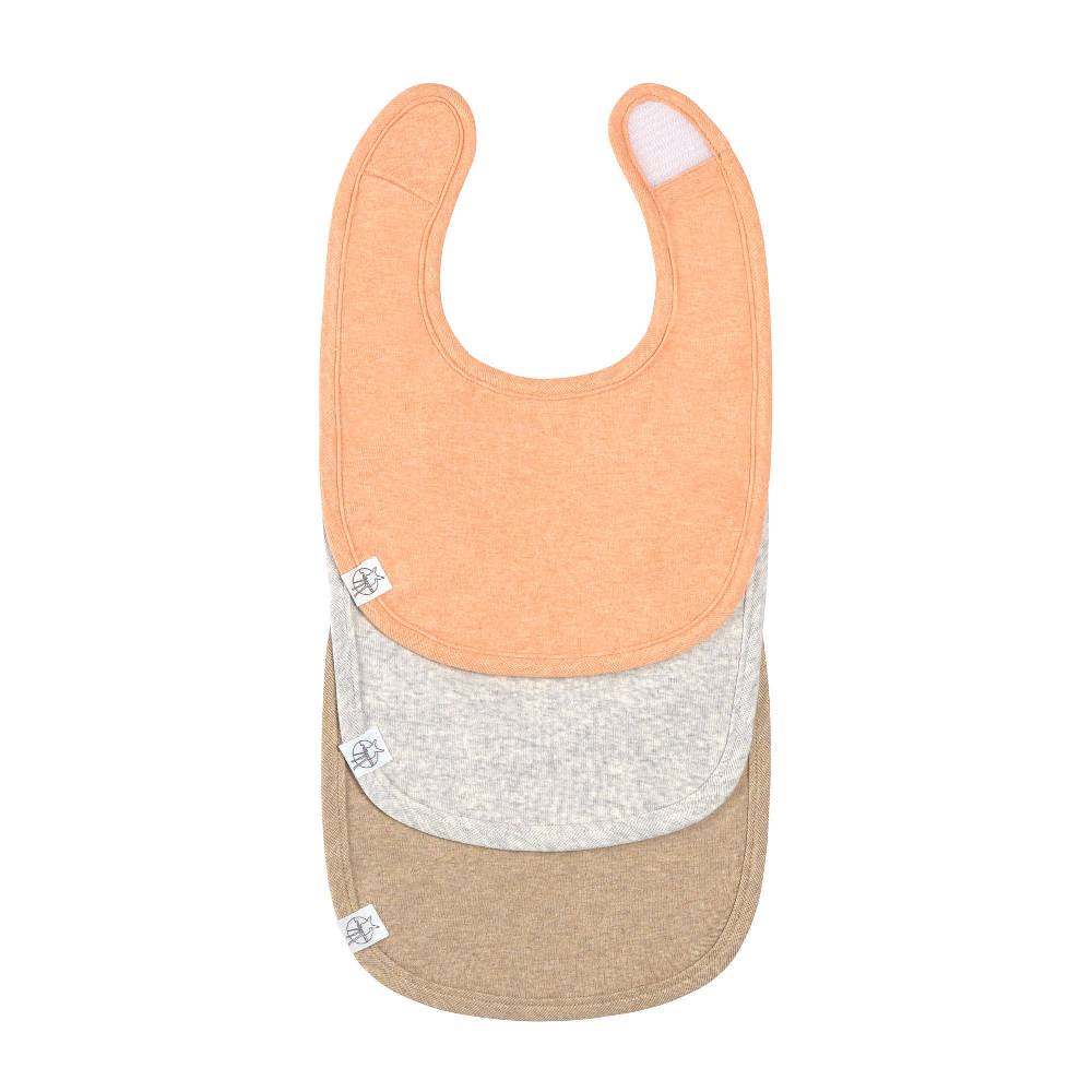Lässig Spucklätzchen 3er Set - Baumwolle (bio), Apricot Hellgrau Beige Bis zu 60% Rabatt