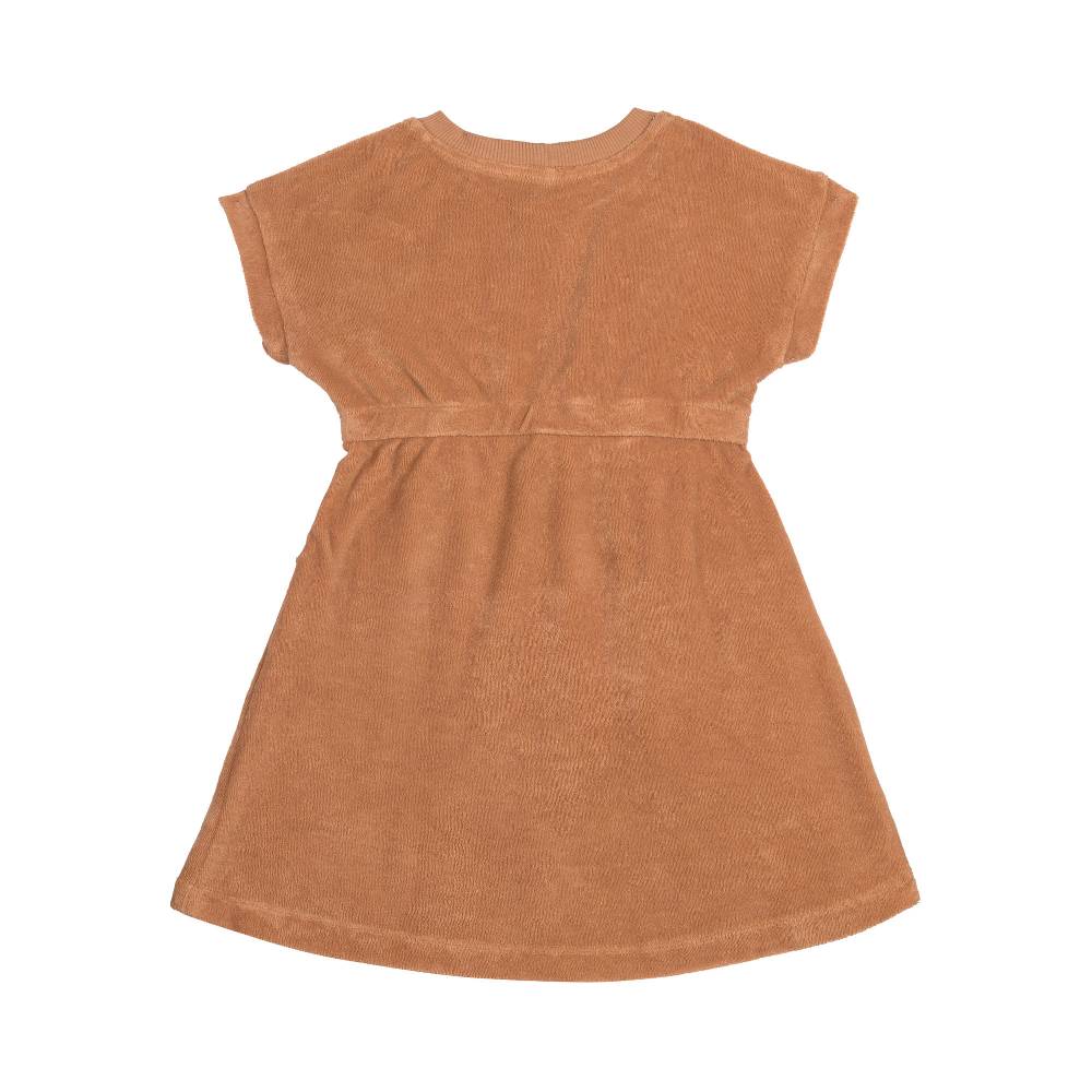 Lässig Frottee Kleid Kinder, Karamell 50% Rabatt mit kostenlosem Versand
