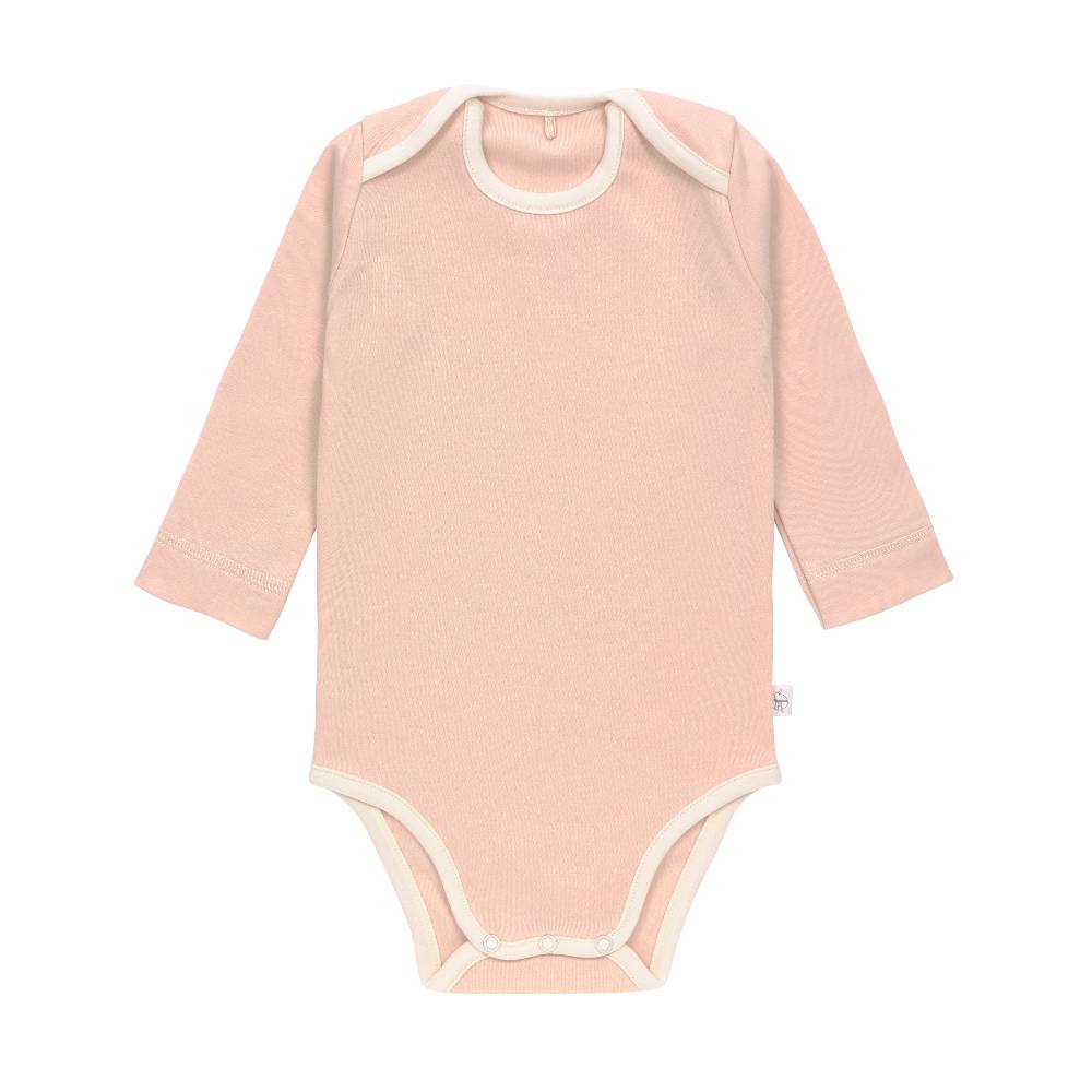 Lässig Baby Body (2er Set) langarm - Bio Baumwolle, Rosa Oliv Speichern exportieren