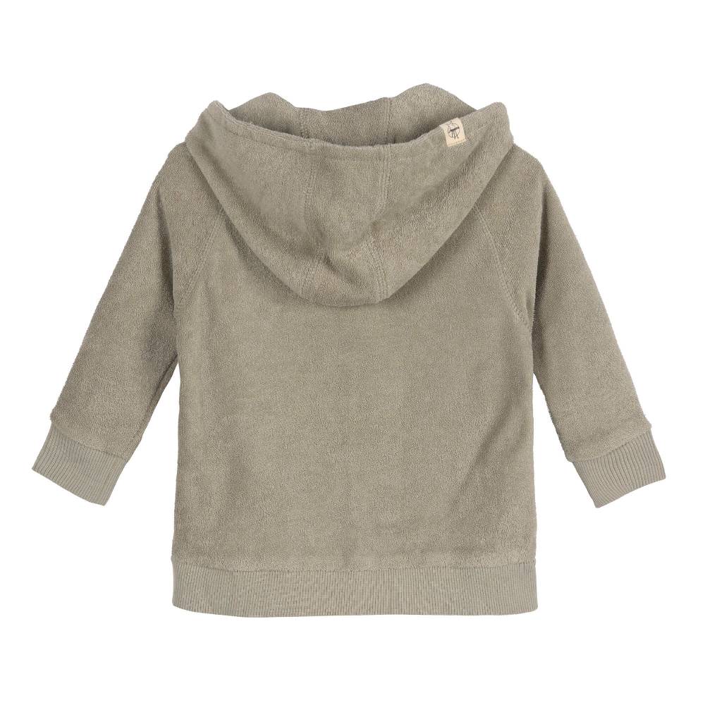 Lässig Frottee Jacke Kinder, Oliv Outlet