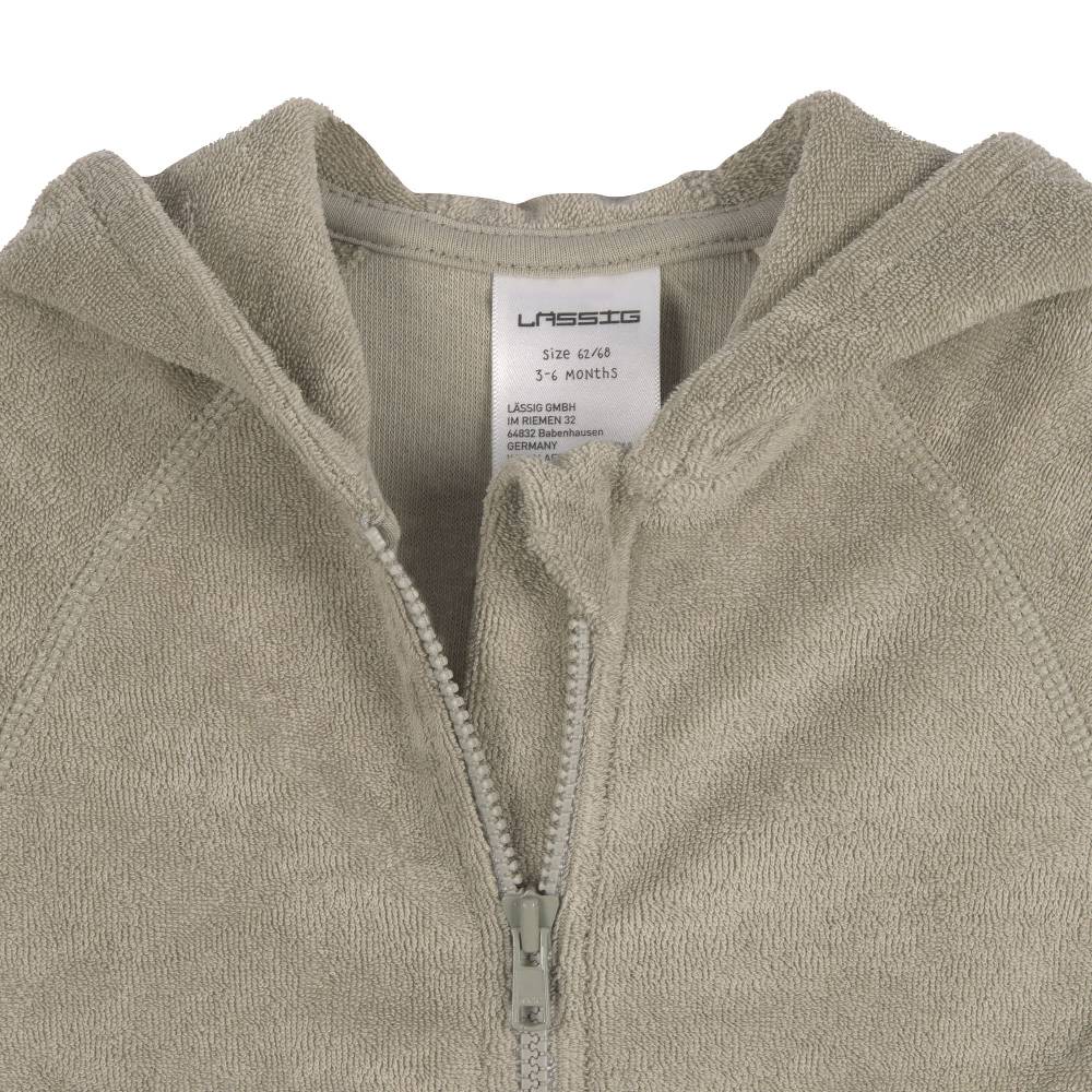 Lässig Frottee Jacke Kinder, Oliv Outlet