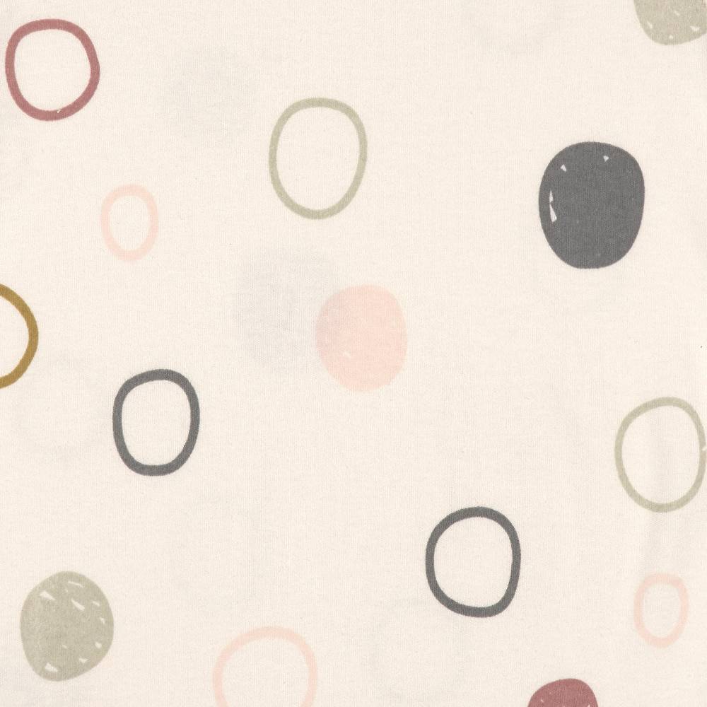 Lässig Baby Schlafanzug - Bio Baumwolle, Circles, Weiß Fabrikverkauf
