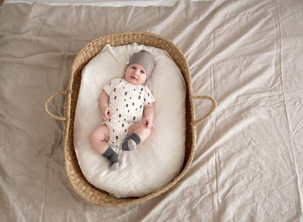 Lässig Baby Wickelbody kurzarm - Bio Baumwolle, Rechtecke, Weiß Meist gekauft