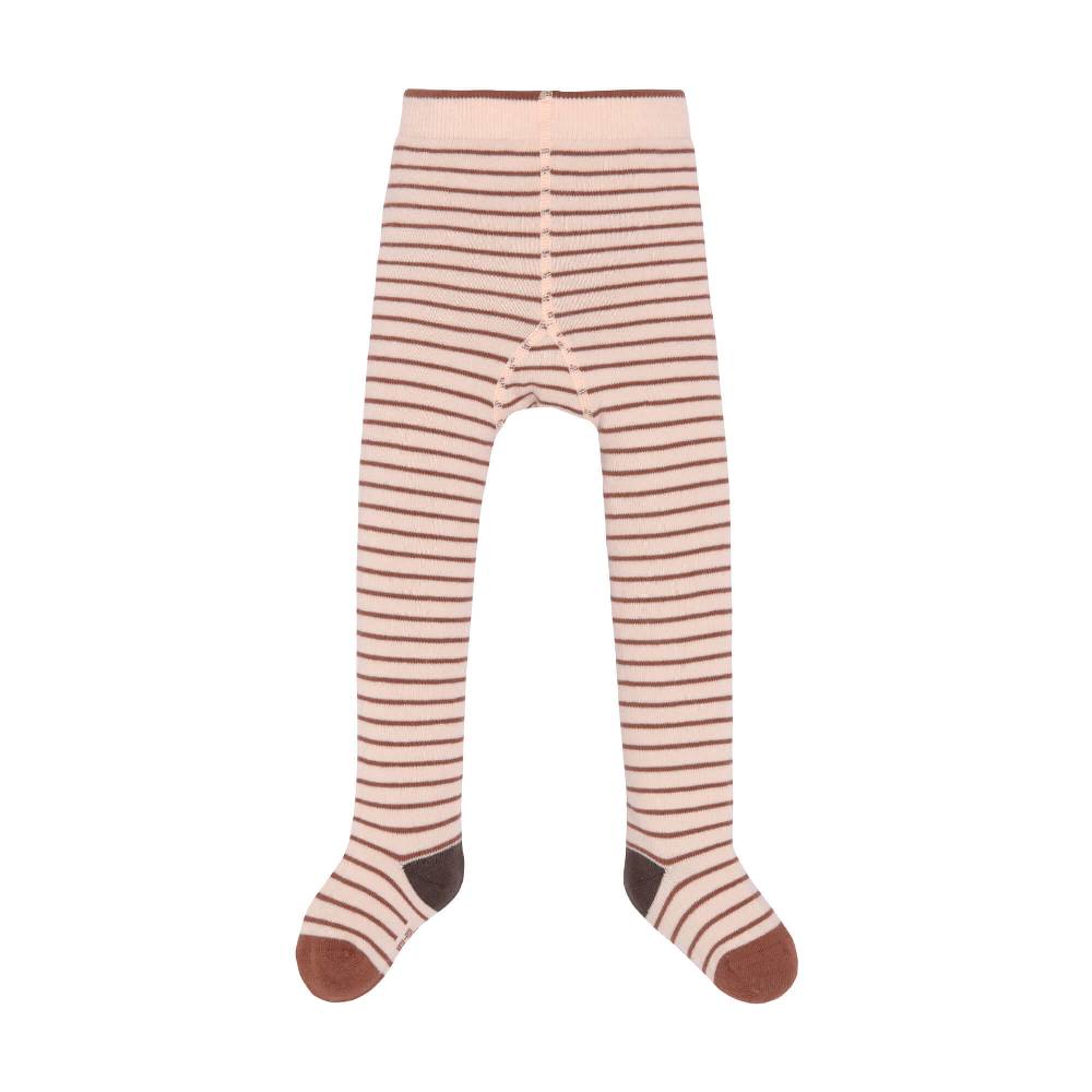 Lässig Strumpfhose - Tights GOTS, Tiny Farmer, Striped Orange Beige Blitzverkäufe