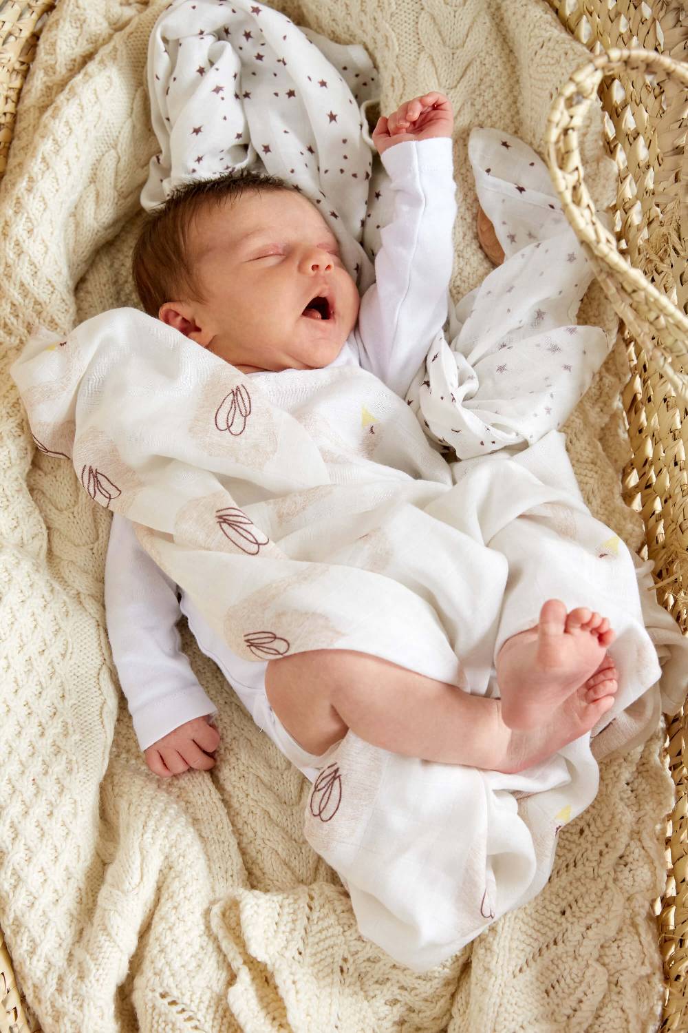 Lässig Mulltücher (2 Stk) - Heavenly Soft Swaddle XL, Little Water Swan Fabrik Onlineshop