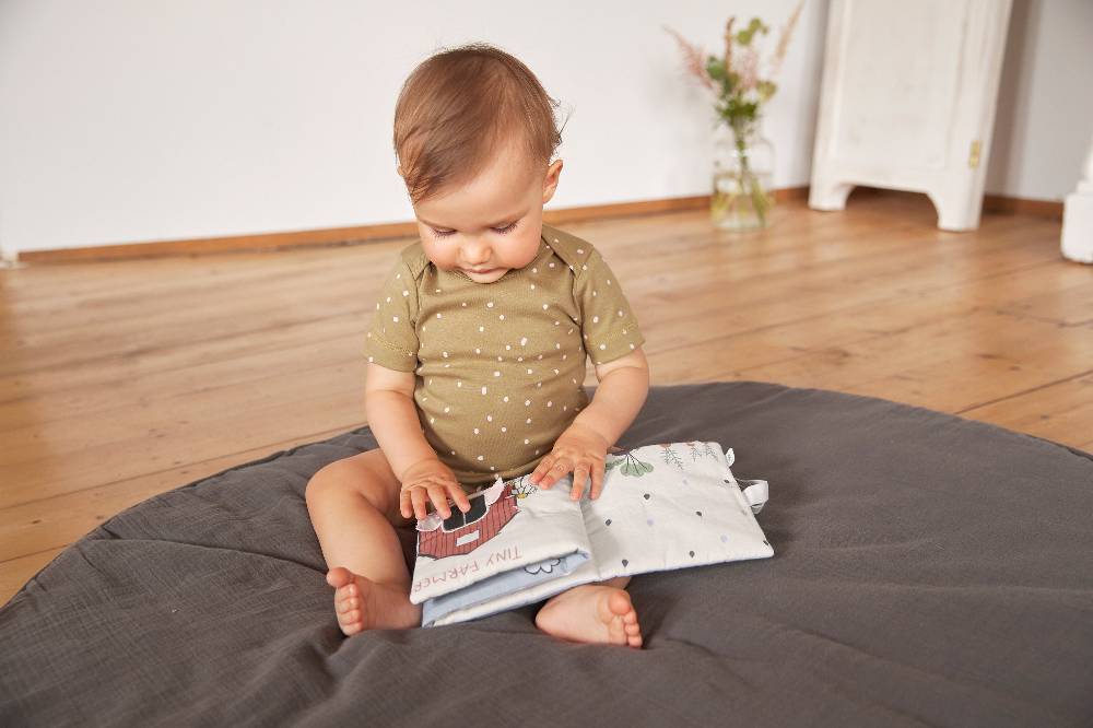 Lässig Baby Wickelbody kurzarm - Bio Baumwolle, Punkte, Gelb Rabatt