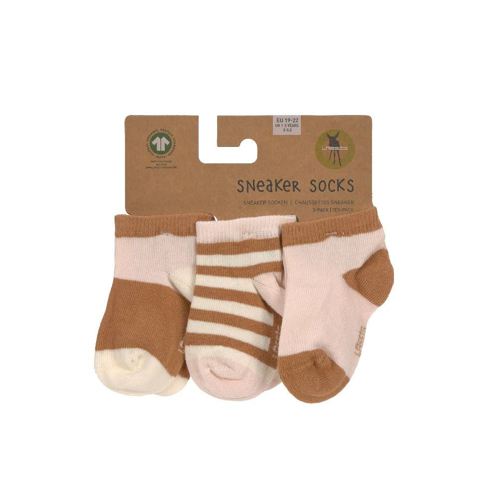 Lässig Kinder Sneaker Socken (3er-Set), Rosa Karamell Osterangebot