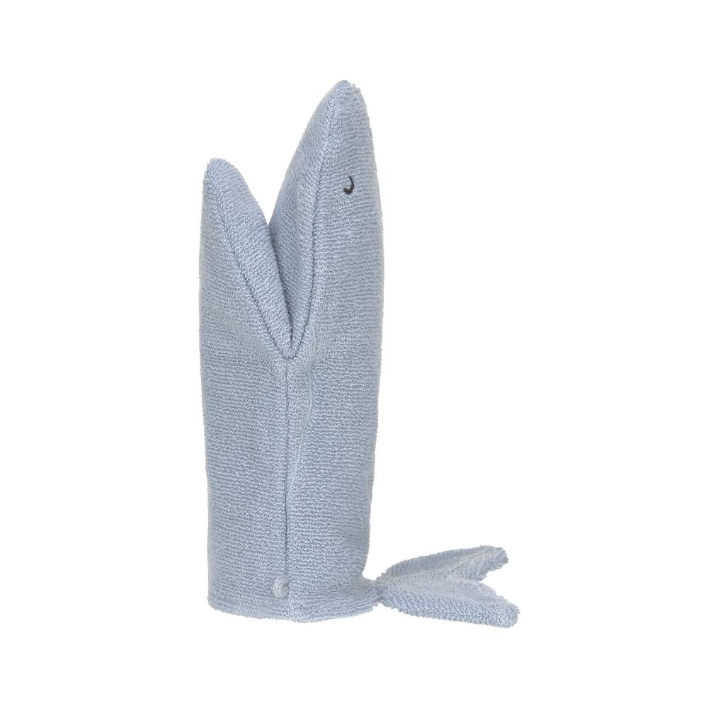 Lässig Spiel-Waschhandschuh GOTS, Wal Blau Neueste Mode