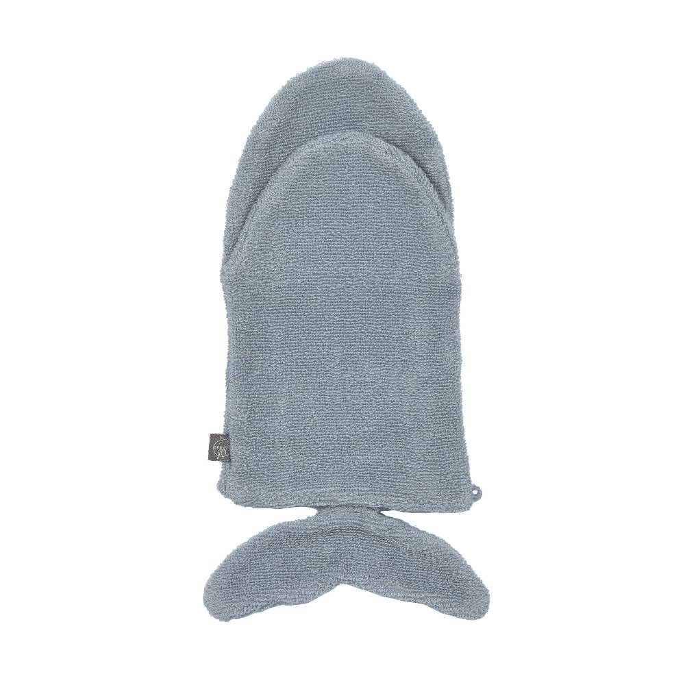Lässig Spiel-Waschhandschuh GOTS, Wal Blau Neueste Mode