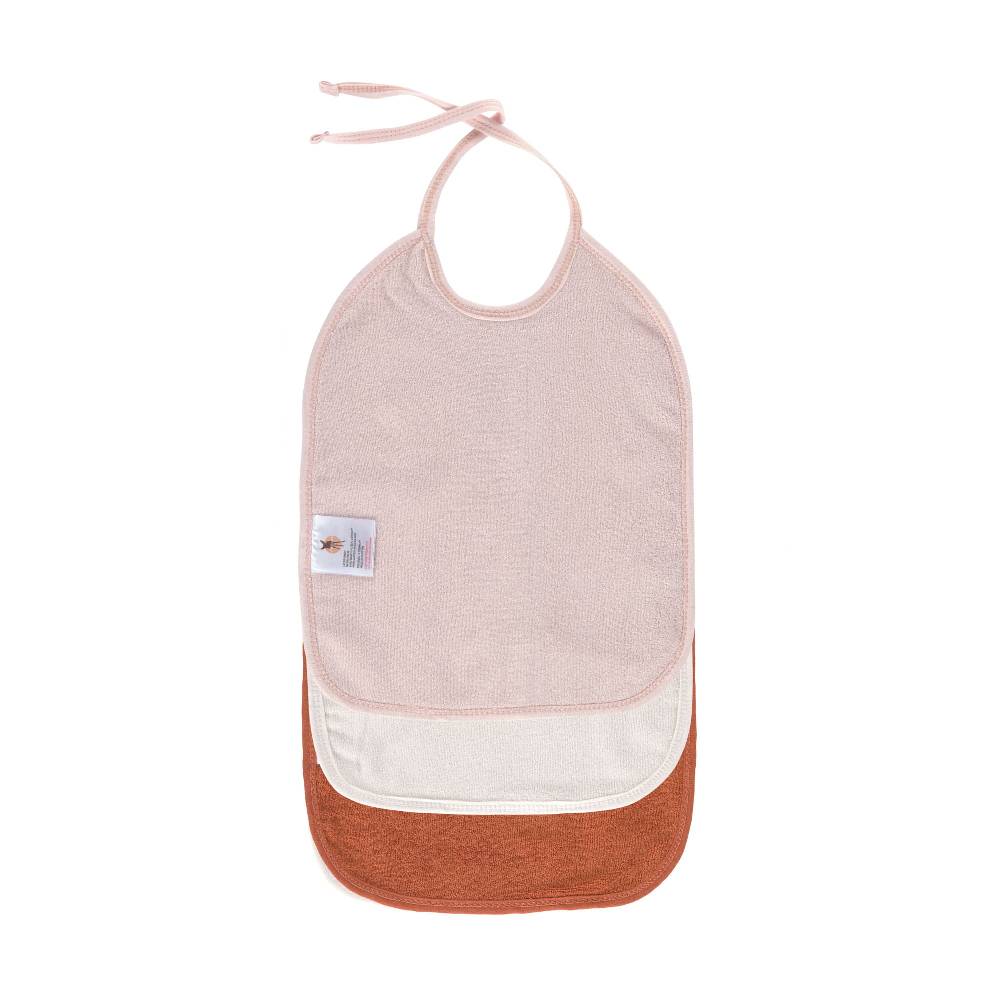 Lässig Mull Lätzchen (3 Stk) - Bib, Powder Pink Milky Rust Online Outlet