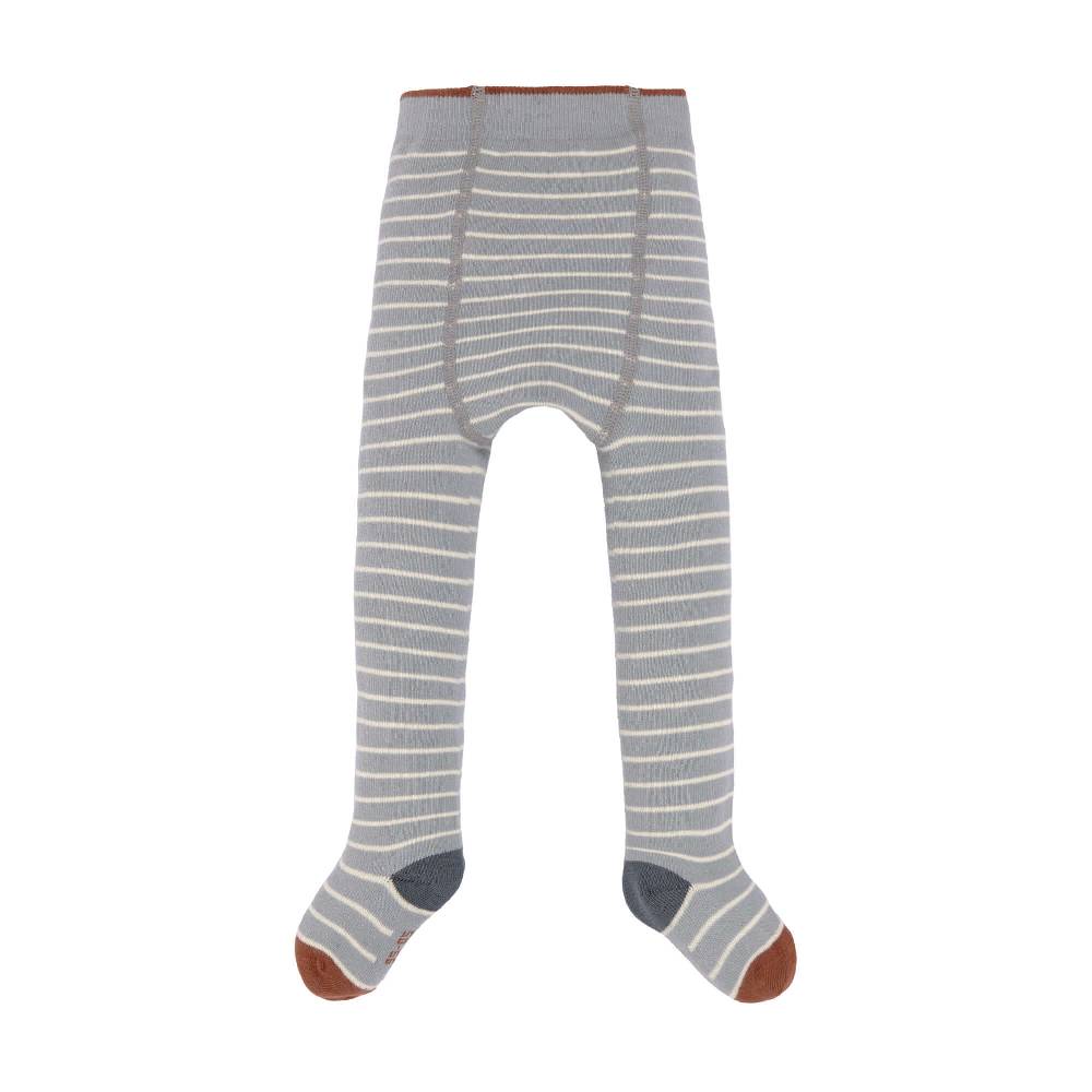 Lässig Strumpfhose - Tights GOTS, Tiny Farmer, Striped Orange Grey White Sonderangebote