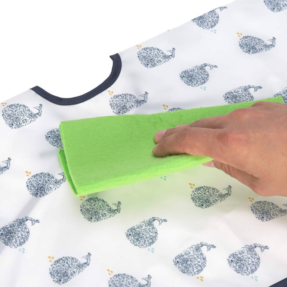 Lässig Ärmellätzchen - Bib Long Sleeve, Little Water Whale Letzte 2 Tage