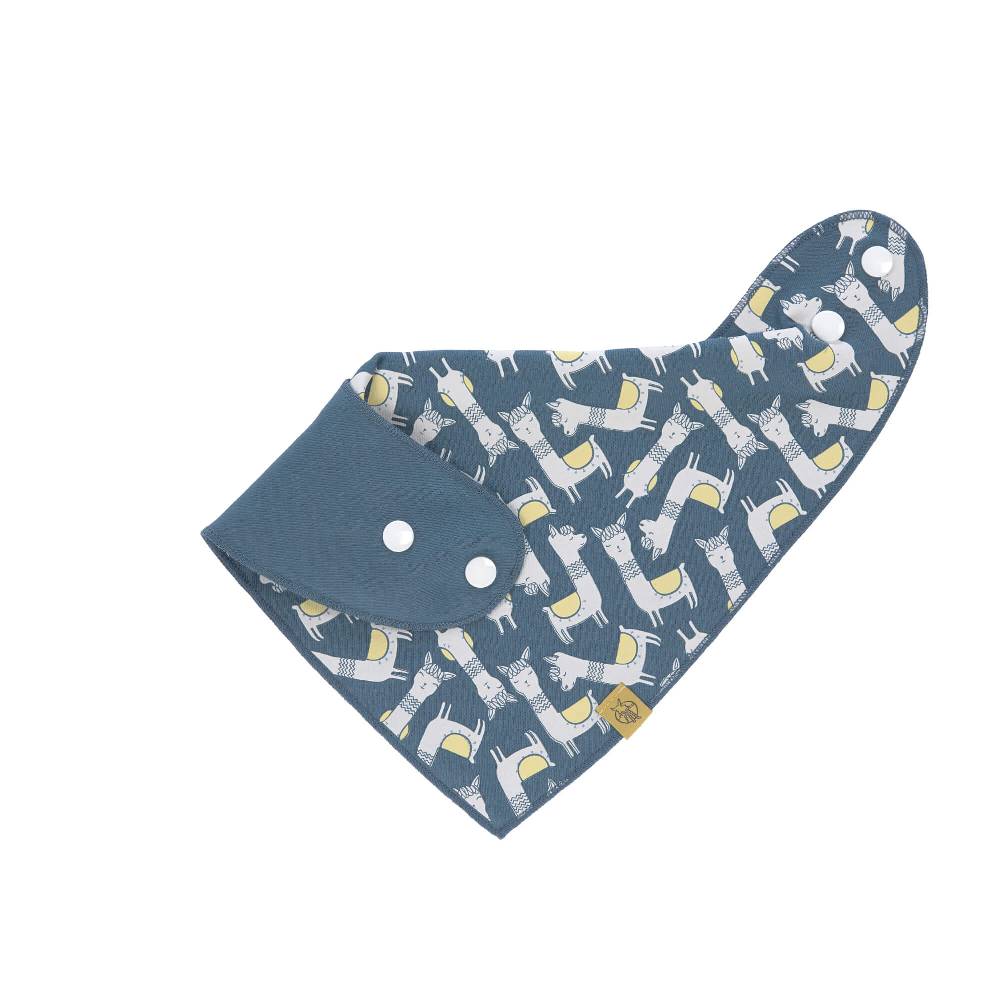 Lässig Dreieckstuch Baby - Bandana, Glama Lama Blue Bis zu 50% Rabatt