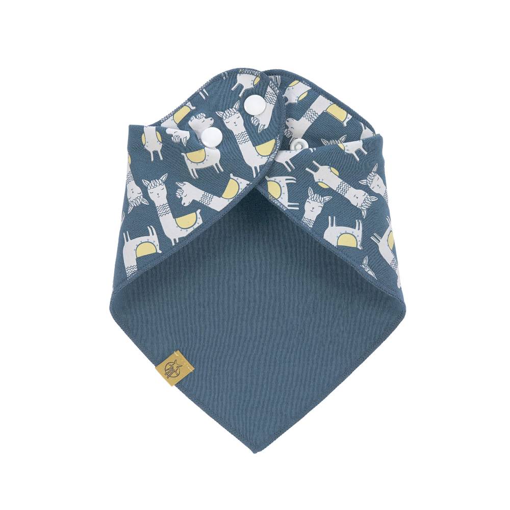 Lässig Dreieckstuch Baby - Bandana, Glama Lama Blue Bis zu 50% Rabatt