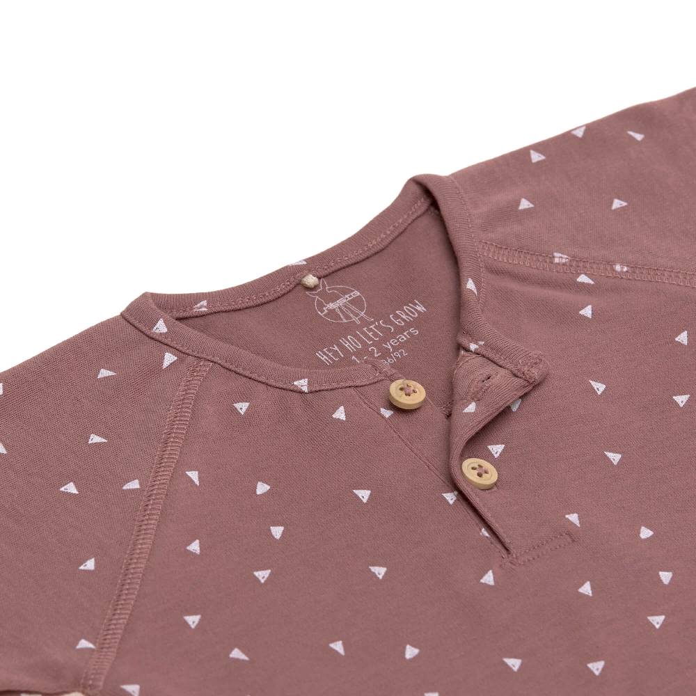 Lässig Baby Langarmshirt - Bio Baumwolle, Triangle, Cinnamon Bis zu 65% Rabatt
