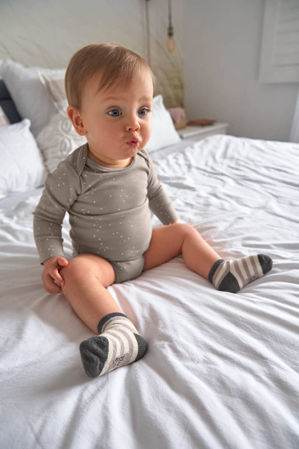 Lässig Kinder Socken 3er-Set, Anthrazit Taupe Fabrikladen