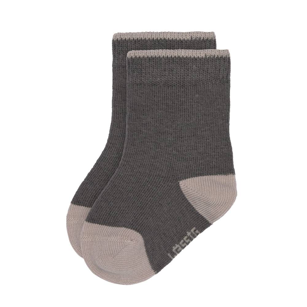Lässig Kinder Socken 3er-Set, Anthrazit Taupe Fabrikladen