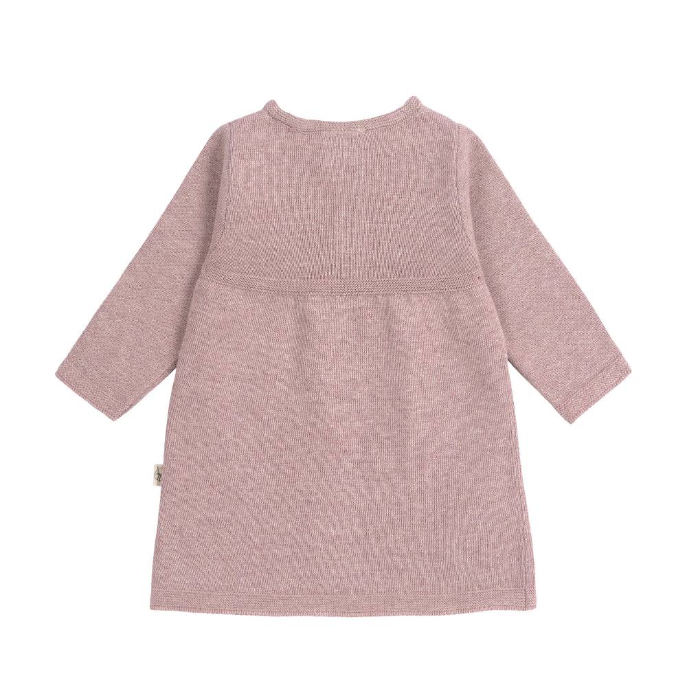 Lässig Babykleid - Strick Bio-Baumwolle, Rosa Begrenzt auf 3 Tage