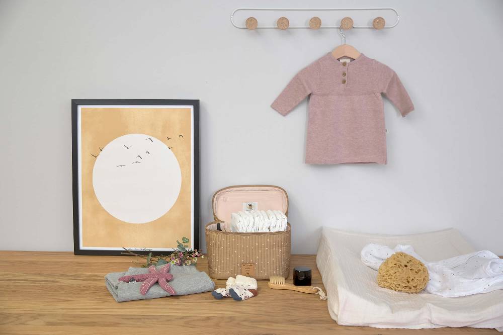 Lässig Babykleid - Strick Bio-Baumwolle, Rosa Begrenzt auf 3 Tage