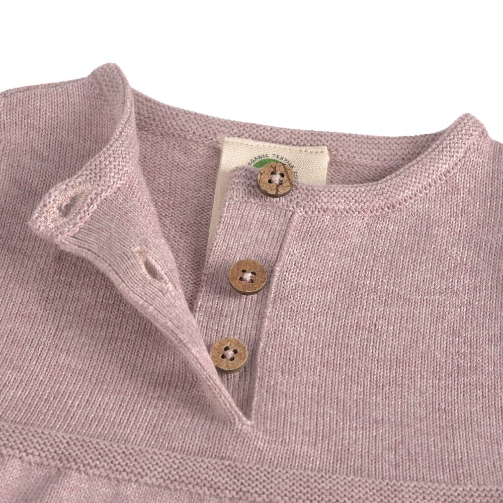 Lässig Babykleid - Strick Bio-Baumwolle, Rosa Begrenzt auf 3 Tage