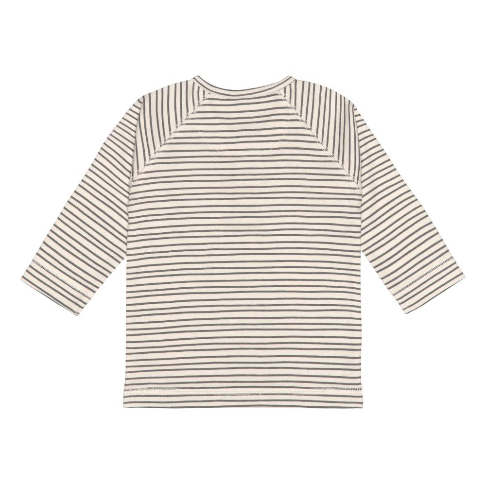 Lässig Baby Langarmshirts - Bio Baumwolle, Striped, Grau Verkauf