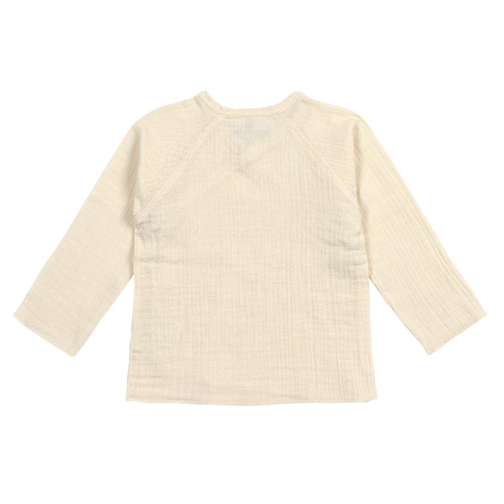 Lässig Musselin Wickelshirt - Bio Baumwolle, Hellgelb Angebote