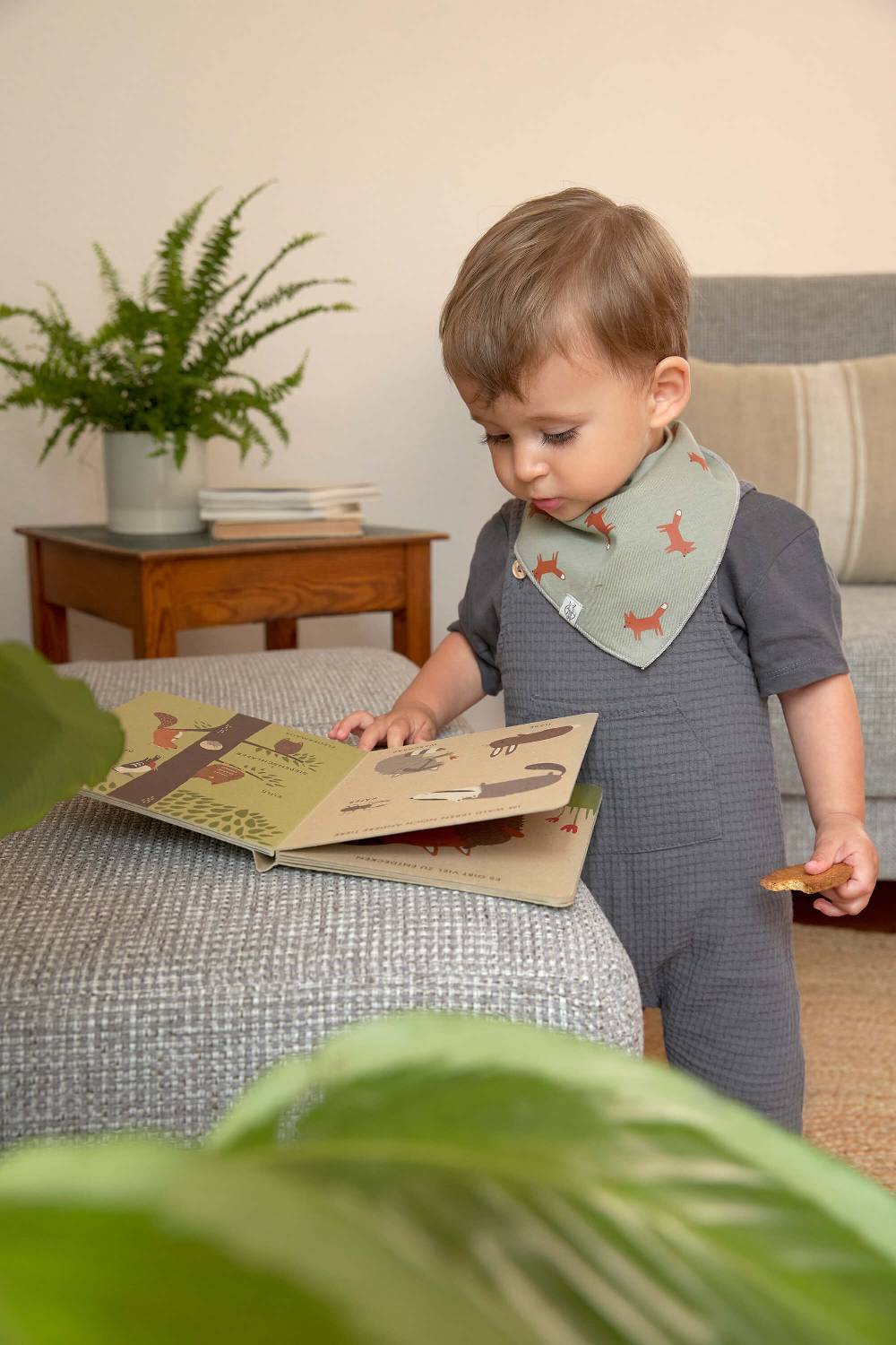 Lässig Dreieckstuch Baby (2 Stk) - Bandana, Little Forest Fuchs Sonderangebot