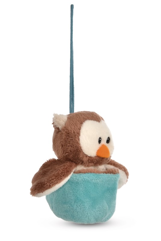 NICI Wendekuscheltier Eule Oscar blau mit Loop NICI GREEN VIP-Rabatte