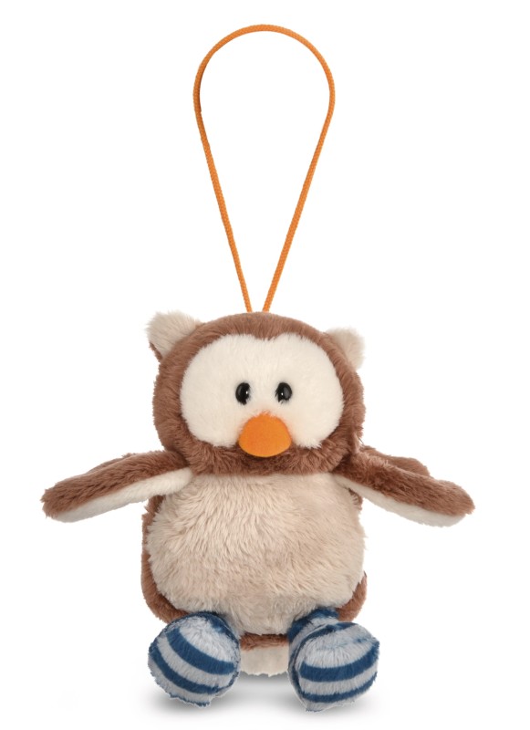 NICI Wendekuscheltier Eule Oscar gelb mit Loop NICI GREEN Tiefpreis