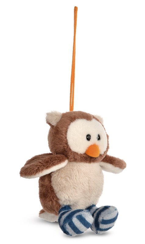 NICI Wendekuscheltier Eule Oscar gelb mit Loop NICI GREEN Tiefpreis