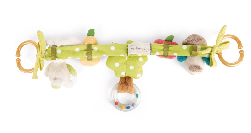 NICI Kinderwagenkette Hase und Eule Letzter Tag