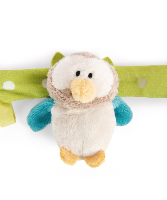 NICI Kinderwagenkette Hase und Eule Letzter Tag