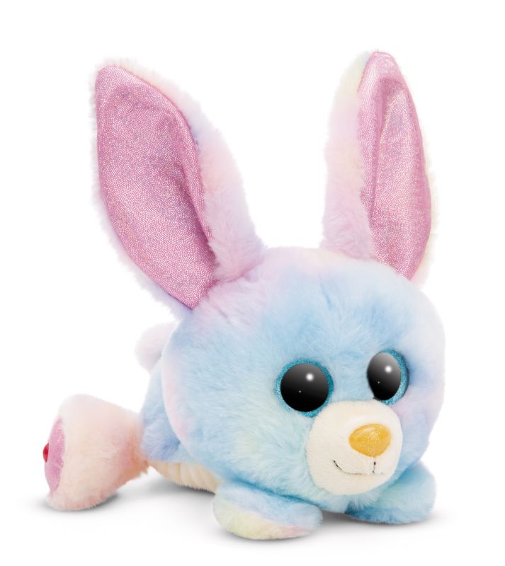 NICI GLUBSCHIS Liegendes Kuscheltier Hase Rainbow Candy