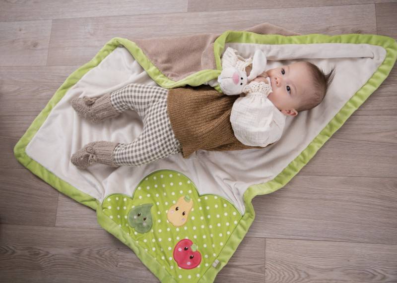 NICI Baby Kuscheldecke mit Schmuse-Hase Lagerräumung