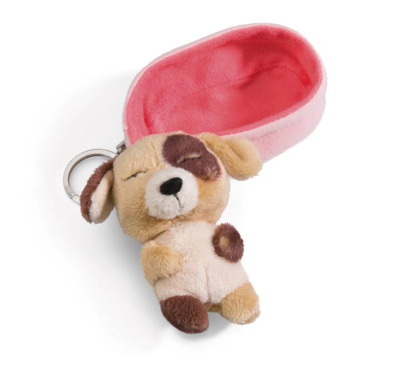 NICI Schlüsselanhänger Sleeping Pets Hund dreifarbig VIP-Rabatte