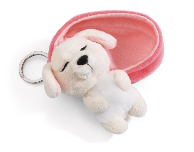 NICI Schlüsselanhänger Sleeping Pets Hund creme Wochenangebot