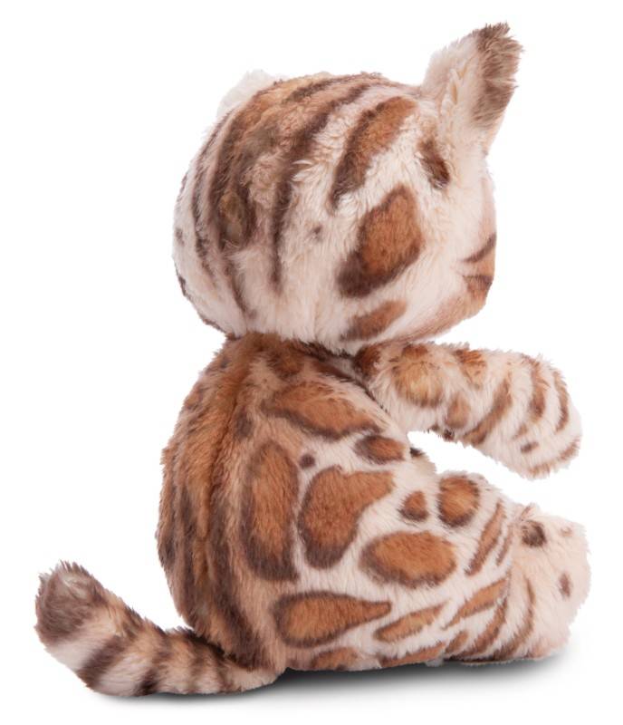 NICI Kuscheltier Sleeping Pets Bengal Katze 12cm im hellgrünen Körbchen NICI GREEN Speichern exportieren