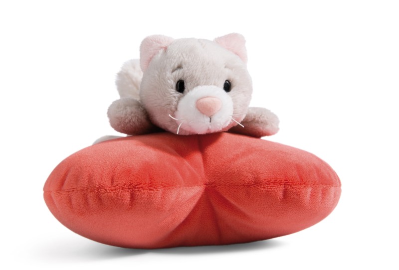 NICI Kuscheltier Love Katze auf Herz liegend NICI GREEN Rabatte dieses Monats