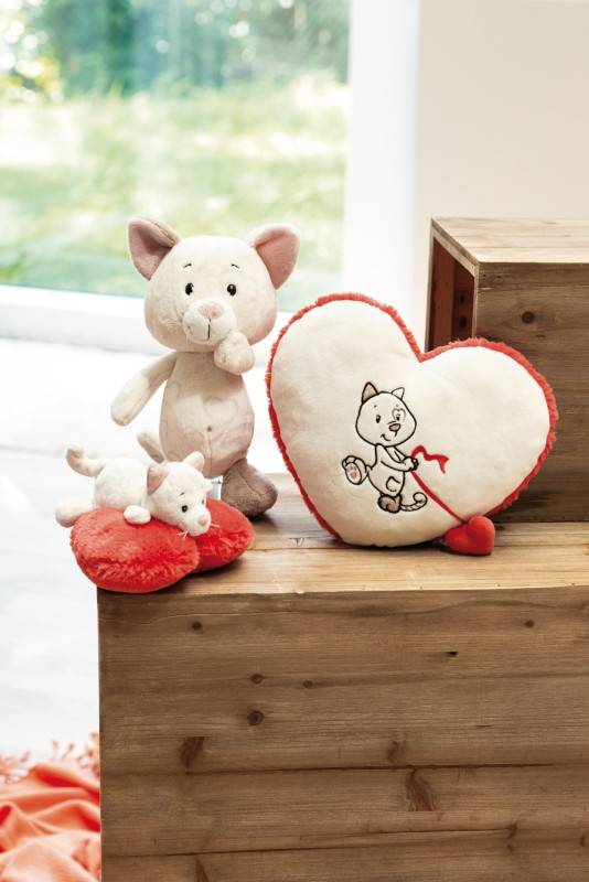 NICI Kuscheltier Love Katze NICI GREEN Outlet