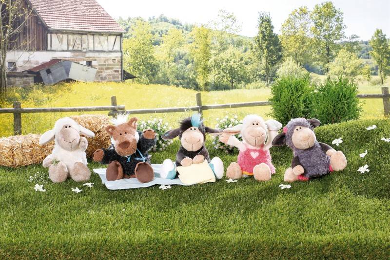 NICI Kuscheltier Schaf Jolly Rosa Nur noch ein Tag übrig