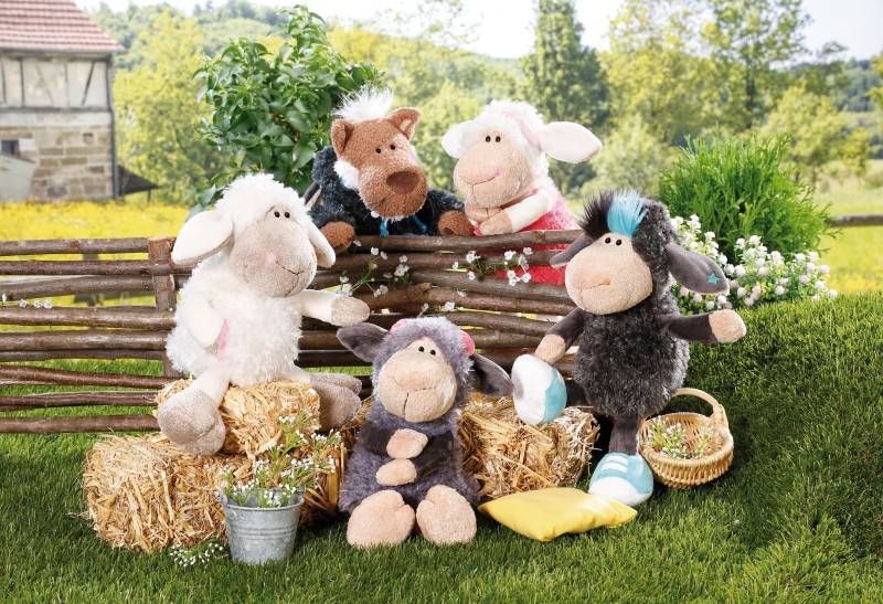 NICI Kuscheltier Schaf Jolly Rosa Nur noch ein Tag übrig