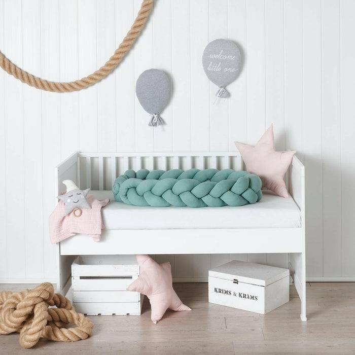 Nordic Coast Company Bettschlange geflochten Mint Strick Saisonale Angebote