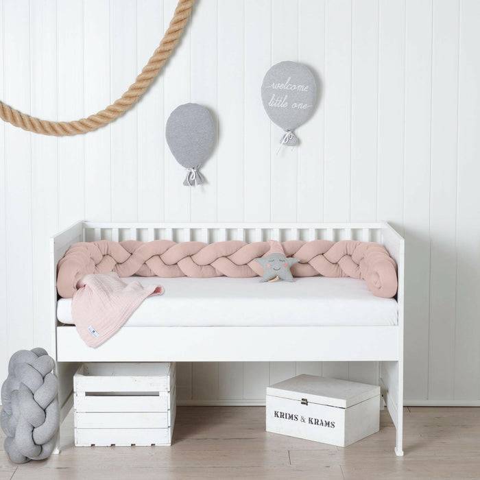 Nordic Coast Company Bettschlange geflochten Rosa Strick XL Räumungsverkauf