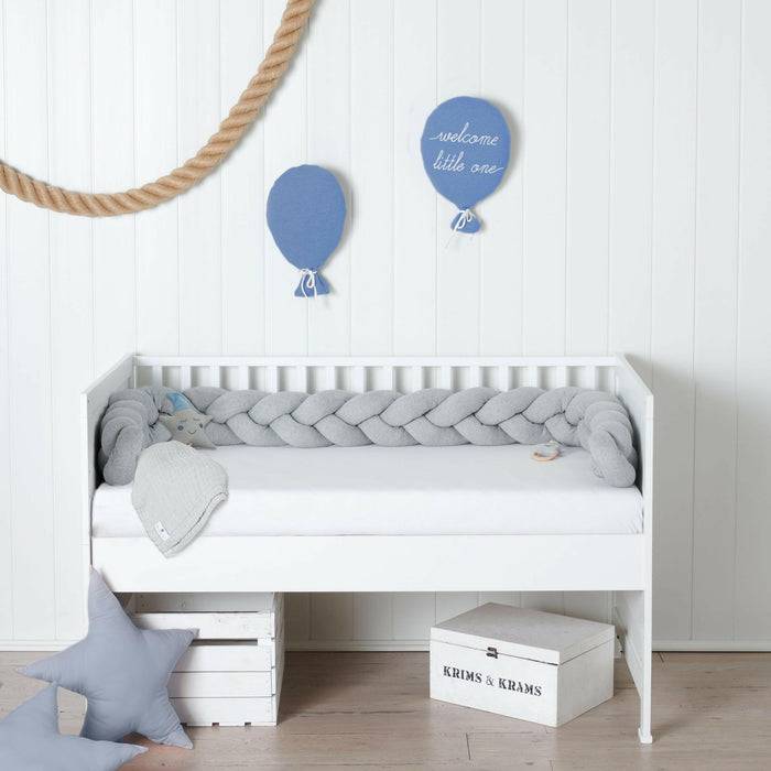 Nordic Coast Company Bettschlange geflochten Grau Strick XL Kauf eins, bekomm eins gratis