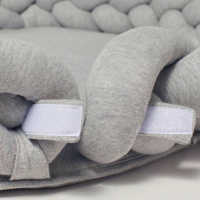 Nordic Coast Company Baby Nest geflochten Grau Wochenangebot